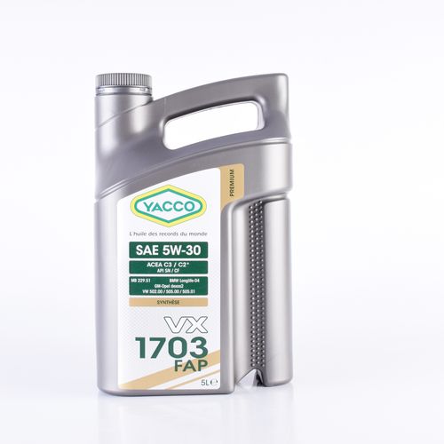 ACEITE MOTOR (P/FAP-DPF) 5W30 SN/CF SINT. VX1703 5L.