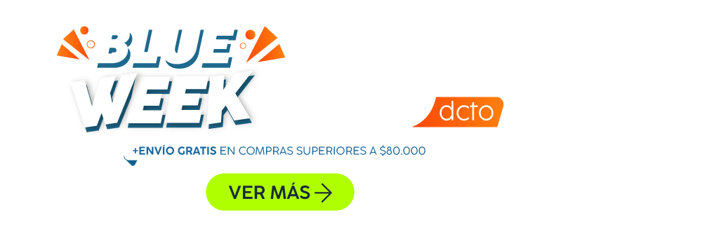Blue Week hasta 40% dcto + ENVÍO GRATIS en compras superiores a $80.000