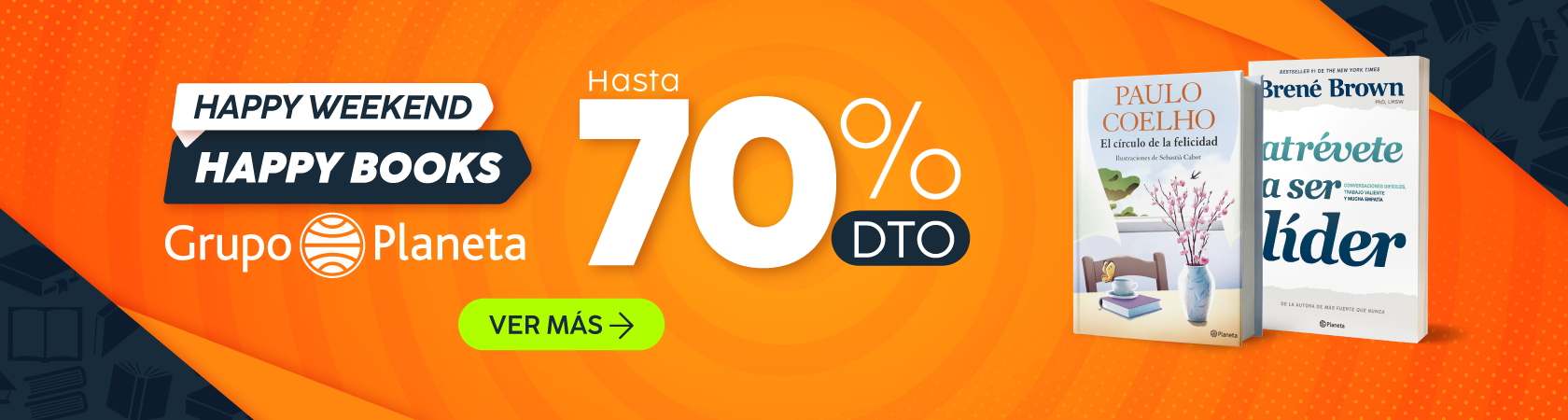 Happy weekend, happy books | Planeta con hasta 70% dto