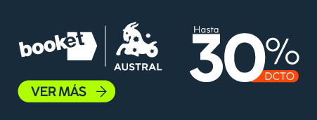 Booket y Austral ¡Con 30% OFF!